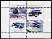 Karachaevo-Cherkesia Republic 2000 History of Flight perf sheetlet containing set of 4 values unmounted mint