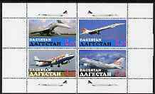 Dagestan Republic 19?? Concorde perf sheetlet containing set of 4 values unmounted mint