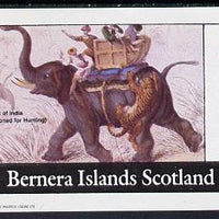 Bernera 1982 Indian Elephant imperf deluxe sheet (£2 value) unmounted mint