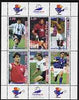 South Ossetia Republic 1998 Football World Cup perf sheetlet containing set of 6 values, unmounted mint