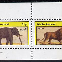 Staffa 1982 Animals (Elephant) perf set of 2 values (40p & 60p) unmounted mint