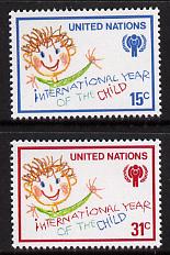 United Nations (NY) 1979 Int Year of the Child set of 2, SG 319-20 unmounted mint