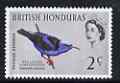 British Honduras 1962 Red-Legged Honey Creeper 2c unmounted mint, SG 203*