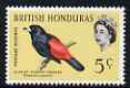 British Honduras 1962 Scarlet-Rumped tanager 5c unmounted mint, SG 206