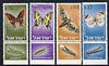 Israel 1965 Butterflies & Moths perf set of 4 unmounted mint with tabs, SG 323-36