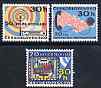 Czechoslovakia 1973 Telecommunications Anniversaries set of 3 unmounted mint, SG 2100-02