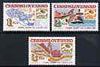 Czechoslovakia 1984 Achievements of Socialist Construction (4th series) perf set of 3 unmounted mint, SG 2753-55