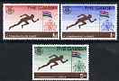 Gambia 1970 Ninth Commonwealth Games perf set of 3 unmounted mint, SG 262-64*