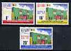 Guyana 1971 Republic Day perf set of 3 unmounted mint, SG 531-33