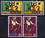 Guyana 1971 Christmas perf set of 4 unmounted mint, SG 557-60*
