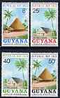 Guyana 1973 Republic Day perf set of 4 unmounted mint, SG 581-84*