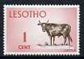 Lesotho 1971 Cattle 1c from def set unmounted mint, SG 192*