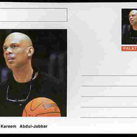 Palatine (Fantasy) Personalities - Kareem Abdul-Jabbar (basketball) postal stationery card unused and fine