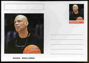 Palatine (Fantasy) Personalities - Kareem Abdul-Jabbar (basketball) postal stationery card unused and fine