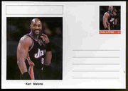 Palatine (Fantasy) Personalities - Karl Malone (basketball) postal stationery card unused and fine