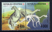 Croatia 1994 Dinosaur Fossils set of 2 in se-tenant pair unmounted mint SG 267a