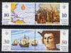 Cyprus 1992 Europa - 500th Anniversary of discovery of America by Columbus perf set of 4 (2 se-tenant pairs) unmounted mint, SG 818-21