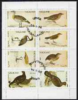 Nagaland 1974 Birds (with Scout Emblems) perf set of 8 fine cto used