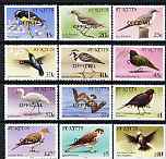 St Kitts 1981 Birds definitive perf set of 12 opt'd OFFICIAL unmounted mint, SG O11-22