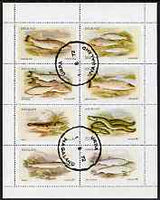 Nagaland 1972 Fish (Trout, Salmon, Sturgeon, Eels, etc) perf,set of 8 values fine cto used (2ch to 50ch)