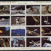 Umm Al Qiwain 1972 History of Space #2 sheetlet containing 8 values plus 8 labels unmounted mint, Mi 1194-1201A