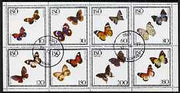 Iso - Sweden 1977 Butterflies perf,set of 8 values fine cto used (10 to 350)