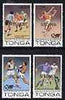 Tonga 1986 Sporting Events perf set of 4 each opt'd SPECIMEN unmounted mint, as SG 947-50