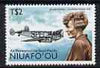 Tonga - Niuafo'ou 1987 Amelia Earhart 2p (from Air Pioneers set) opt'd SPECIMEN unmounted mint, as SG 102