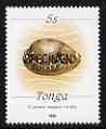 Tonga 1988-92 Green Map Cowrie Shell 5s (from chalky paper,redrawn Marine Life def set) opt'd SPECIMEN, as SG 1002a (1990 imprint date) unmounted mint