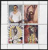 Sharjah 1972 Paintings by Picasso perf sheetlet containing set of 4 fine cto used, Mi 1316-19