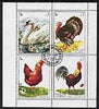 Sharjah 1972 Birds #4 perf sheetlet containing set of 4 fine cto used, Mi 1220-23