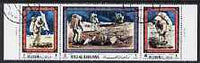 Ras Al Khaima 1970 Apollo 12 perf strip of 3 fine cto used