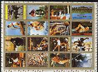 Ajman 1972 Munich Olympics perf set of 16 fine cto used, Mi 2605-20A