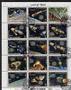Yemen - Royalist 1969 Apollo Moon Programme complete perf set of 15 values with inscriptions in silver opt'd for APOLLO 14 cto used, Mi 1129-43A