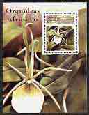 Sahara Republic 1999 Orchids perf m/sheet unmounted mint