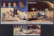 Manama 1972 Apollo 15 perf set of 4 cto used, Mi 1063-66A