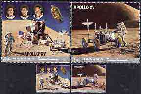 Manama 1972 Apollo 15 perf set of 4 cto used, Mi 1063-66A