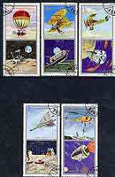 Fujeira 1971 Space Exploration & History of Flight perf set of 5 cto used Mi 622-26*