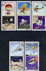 Fujeira 1971 Space Exploration & History of Flight perf set of 5 cto used Mi 622-26*