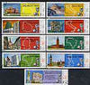 Yemen - Republic 1970 Football World Cup - 1st series perf set of 9 cto used, Mi 1088-96*