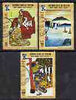 Aden - Kathiri 1967 Japanese Paintings perf set of 3 cto used, Mi 157-59A*