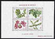 Monaco 1983 Seasons of the Fig m/sheet of 4 unmounted mint, SG MS 1644