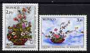Monaco 1987 Monte Carlo Flower Show (1988) set of 2 unmounted mint, SG 1835-36