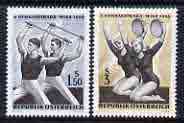 Austria 1965 Gymnaestrada set of 2 unmounted mint, SG 1453-54