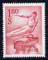 Austria 1959 Pommel Horse 1s 80 unmounted mint from Sports set, SG 1347