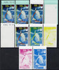 Equatorial Guinea 1972 Munich Olympics (3rd series) 2pts Sailing set of 10 imperf progressive proofs comprising 5 individual colours, plus various composites, a superb and important group unmounted mint (as Mi 99)