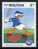 Bhutan 1984 'Slide, Donald, Slide' 5ch from 50th Anniversary of Donald duck set of 9 unmounted mint, SG 564