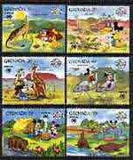 Grenada 1988 'Sydpex 88' & 60th Birthday of Mickey Mouse set to 10c only unmounted mint, SG 1821-26