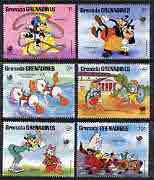 Grenada - Grenadines 1988 Olympic Games set to 10c only featuring Disney cartoon characters unmounted mint, SG 933-938