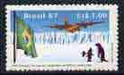 Brazil 1987 Air Force Participation in Brazilian Antarctic Programme unmounted mint, SG 2269